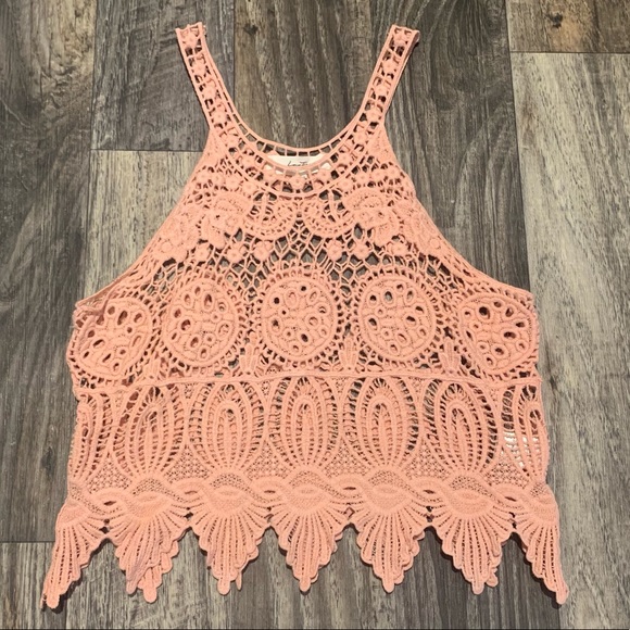 Pick Crochet Lace Crop Top - Picture 1 of 2